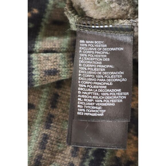 The North Face Mens Sz M Taupe Green Faire Isle Print Tsillan 1/4 Zip Sweatshirt - Picture 5 of 10